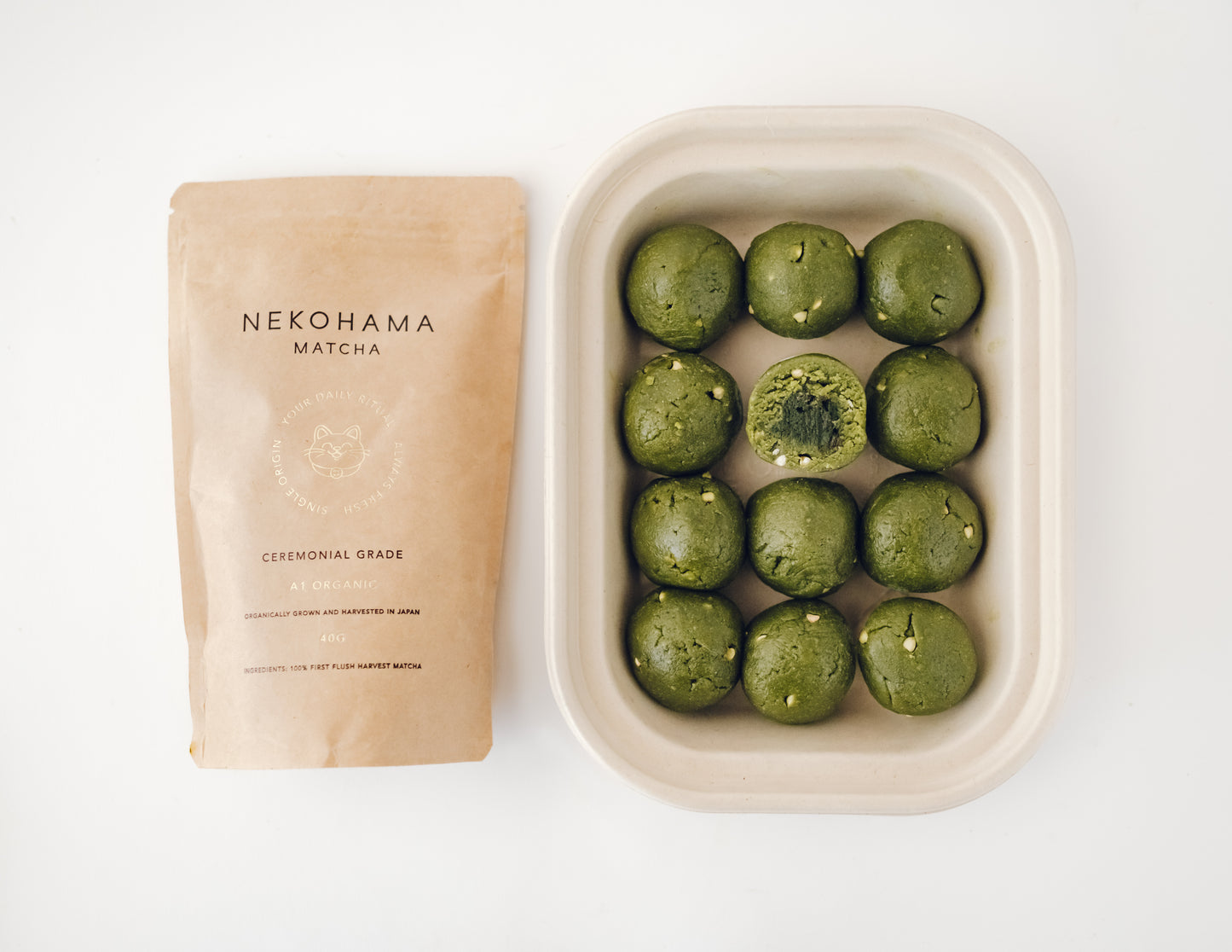 Nekohama X Meet The Source: Nama Matcha Bliss Ball