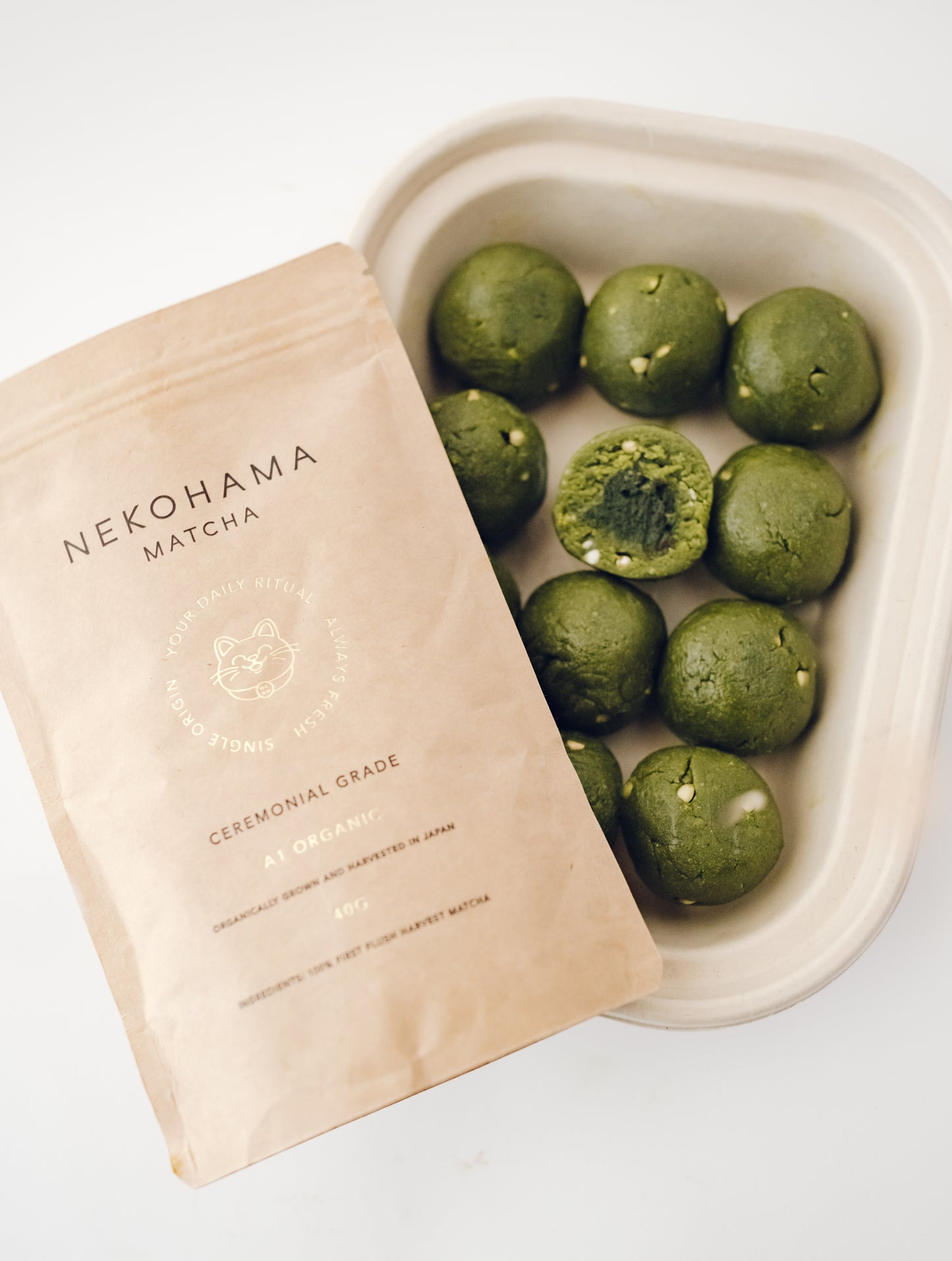 Nekohama X Meet The Source: Nama Matcha Bliss Ball