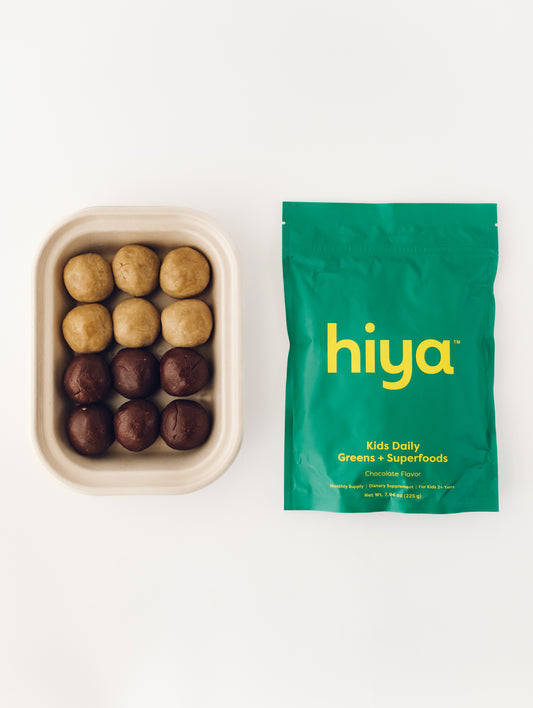 hiya Hidden Greens Chocolate & Vanilla Bliss Balls